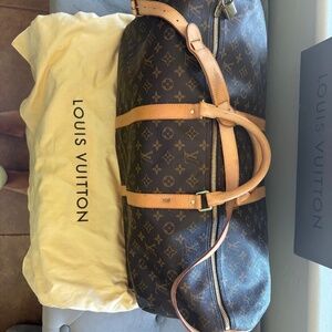 Louis Vuitton Keepall Bandouliére 60 W/ box and LV dust bag